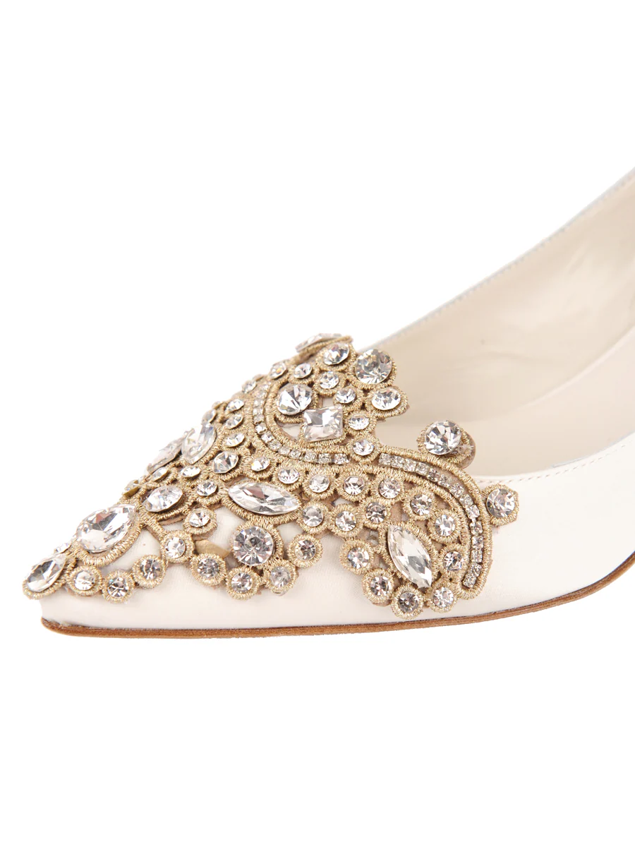 Brinsley Pointed Toe Kitten Heel - Image 6